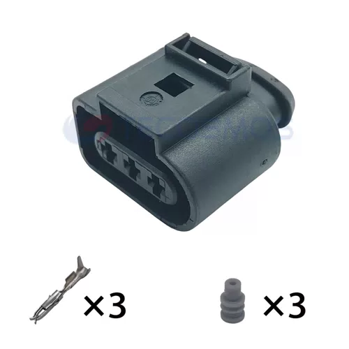 Waterproof IP66 Rated Copper Contact ABS/Nylon Housing 3-Pin Female Wire Harness Pressure Transducer Plug for Car... - image 2